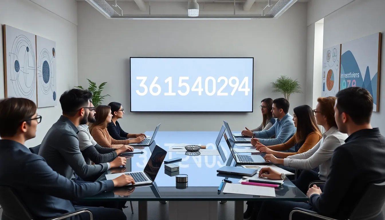 diverse professionals collaborating in a tech-focused workshop.